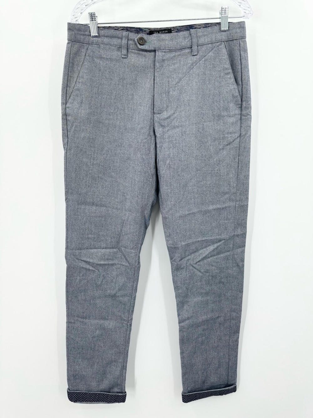 Ted‎ Baker London Men's Wegton Gray Trousers Slim Fit Chinos Size 30R